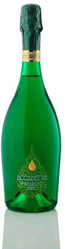 Accademia Prosecco Bottle Rainbow Collection Wine Gift 75cl | Ideal Birthday, Christmas, Anniversary, Celebration, Occasion, Wedding Present - (Green)