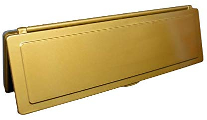 Magnétique – Boudin de porte pour boîte aux lettres – Finition effet laiton – Résistant aux intempéries – Fabriqué au Royaume-Uni – Version Magflap MK2 avec ouverture plus élevée 70 mm