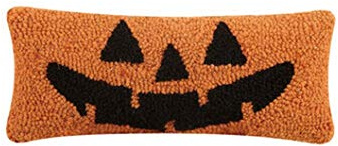 Peking Handicraft 31TG832C05OB Jack-O-Lantern Hook Pillow, 12-inch Length