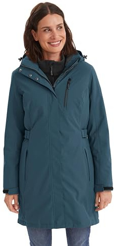 Killtec Damen Parka Funktionsparka mit abzippbarer Kapuze KOW 165 WMN PRK wasserdicht, Winddicht, atmungsaktiv