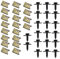 ComPDCVD Schraube Mutter Clip Kit 20 Sätze Kotflügelclip Blechmuttern Befestigung Clips U Typ Karosserie-Klemmen und Schrauben Klammer Radkasten Abdeckung Unterboden Kotflügel für Auto