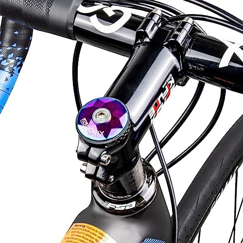 GORIX Bike Stem Cap Head Cap Top Oil Slick Headsets Rennrad MTB Fahrrad (GX-STEMCAP)