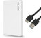 Storite Data Storage External Hard Drive 320GB USB 3.0 Portable & Slim Hardisk 2.5 HDD Data Backup & Games Store Hardrive Memory Expansion Harddrive For PS3 PS4 Mac PC Laptop Desktop (White)