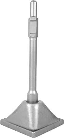 JACKCHEN 1-3/16 inch (30mm) Tamper Shank, Jack Hammer Plate Tamper 6x6 Plate with Electric Chisel Dirt Compactor, Gas Powered and Electric Demolition Concrete Breaker