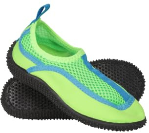 Mountain Warehouse Bermuda Junior Aqua Shoes - Lightweight Kids Swim Shoes, Slip On Wet Footwear, Neoprene Water Shoes - Spring Summer, Walking Underwater Bright Green (Junior) Toddler Shoe Size 7