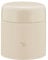 ZOJIRUSHI Zojirushi Mahobin - Tarro térmico de acero inoxidable para sopa, sin costuras, 300 ml, color beige, tapa y sello integrados, fácil de limpiar, 3 piezas solo lavar SW-KA30-CM