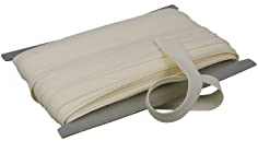 10 Meter Baumwoll - Schrägband/Einfassband Nahtband 100% Baumwolle Schrägbänder 18mm gefalzt (creme (626))