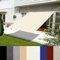 Sonnensegel 200x240cm Wasserdicht Polyester Sonnensegel Schattentuch Windschutz mit Ösen und Befestigungsseile für Garten,Terrasse, Pavillons, Hof-Hinterhof Warmweiß