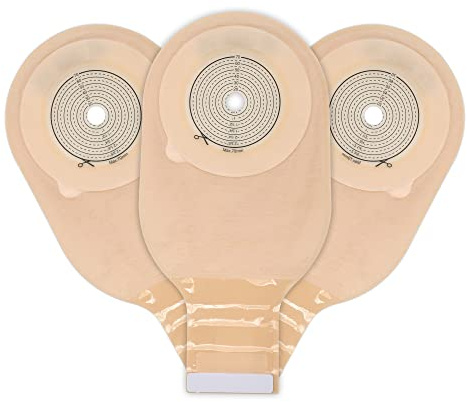 Rainlotus Lot de 20 sacs de stomie en une seule pièce 20 mm à 70 mm avec fermeture Velcro pour soins de stomie