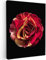 MuchoWow© Quadri Moderni Soggiorno su Tela Quadro 60x80 cm Canvas Foto Dipinti Camera da Letto Decorazioni Pareti Fiore - Rosa - Rosso - Nero
