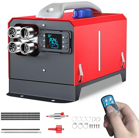 TRAGLO Diesel-Luftheizung, All-in-One-Diesel-Standheizung, 12 V, Autoheizung, 5 kW, schnelles Aufheizen, geräuscharm, mit Fernbedienung und LCD-Bildschirm für LKW, Boot
