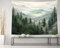 QGHOT Wandteppich, Motiv: Wald, Berge, Natur, Berg, Wandbehang, natürliche Landschaft, Wandteppiche für Schlafzimmer, ästhetisches Wohnzimmer, Büro, Dekoration, 101,6 x 76,2 cm