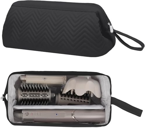 GENCAN Travel Case Compatible with Shark Flexstyle Black | Portable Storage Bag for Shark Flexstyle Hair Styler, Carrying Case for Flex Style 4-in-1 Air Styler & Hair Dryer