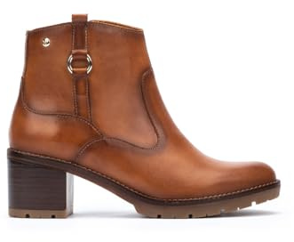 Pikolinos Stiefeletten mit Absatz in Leder LLANES für Frauen Farbe Brandy