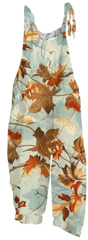 Vasreyy arbeitsoverall damen hosenanzug elegant 2 teiler jumpsuit kurz sommer Karneval Latzhose Arbeitshose Women Leinen(XL, Orange)