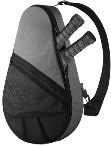 Cosmos Padelschlägertasche Pickleball Paddelschlinge Rucksack Padelschläger Aufbewahrungstasche Padel (Paddel Tennis) Ausrüstung Tragetasche mit Netztasche für 2 Paddel, Ball, Wasserflasche & Zubehör