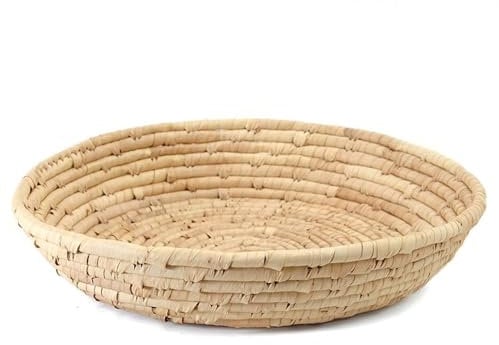 mitienda mit Liebe gemacht Corbeille à pain en feuille de palmier, panier à fruits, panier de rangement, étagère, fabriqué à la main