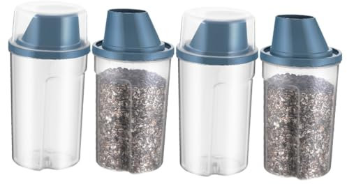 YARNOW 4 Stück Tierfutter Aufbewahrungseimer Tierfutter Halter Hunde Snack Behälter Trockenfutterbehälter Hundefutter Aufbewahrungsbehälter Hundefutter Behälter Mit Deckel