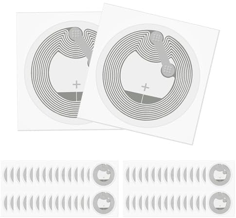60 Stück NFC Tag Sticker Ntag215 NFC Sticker Tags NFC Tags NFC Chip RFID Tag RFID Aufkleber Tags 25mm 504 Bytes Programmierbar Wiederbeschreibbar für Alle NFC-Fähigen Handys und Geräte