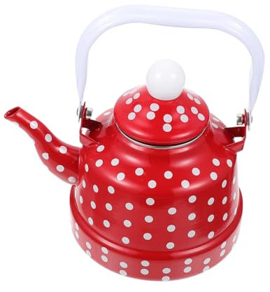 FUNOMOCYA Wasserkocher aus Emaille Wasserkocher Herdplatte Esstisch dekor vintage wasserkocher retro wasserkocher Teekanne japanisches Dekor Wasserkocher zum Erhitzen Haushaltswasserkocher
