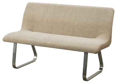 HTI living Bank 3-Sitzer Taupe/Antikbraun Emrys Esszimmerbank Küchenbank