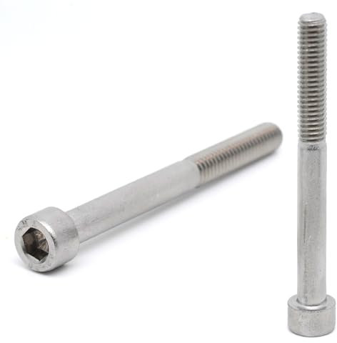 10x Vis CHC M6 x 80mm inox - Vis BTR en Acier Inoxydable A2 Six pans Creux Tête Cylindrique - DIN 912 tête ronde pour rondelle et écrou