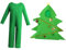 rockible Costume da Albero di Natale con Tuta, Vestito da Albero di Natale per Regali di Carnevale per Bambine