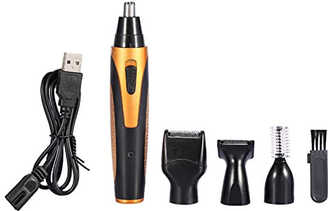 4 in 1 Elektrischer Haars Ch Neider Wiederauf Ladbare Nasen-Ohren-Haars Ch Neider Rasierset Schnell Sauber für Männer USB-Ladegerät ABS Edelstahl Zeigen