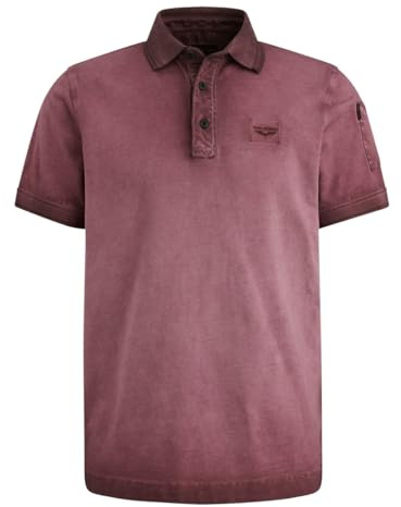 PME Legend Short Sleeve Polo Cold Dye Pique - Herren Poloshirt, Größe:XL, Farbe:Dry Rose