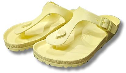 Birkenstock - Gizeh - Sandalo Infradito,Chiusura Laterale con Fibbia 38/Popcorn-Eva-L