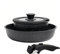 Lafuntar Camping Cookware Set, Non-Stick Frying Pans and Saucepans with Lids and Detachable Handles for Outdoor Cooking for 2 to 3 People, Suitable for All Stoves.