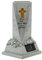 Vgvgaj Jarrón funerario para cementerio, florero de flores solares, grave del cementerio solar grave con jarrones de resina, para jardín, césped, patio y cementerio