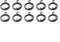 DAZZLEEX for Door Handle Repair Kit with 10 Pcs Torsion Springs Made from Stainless Steel Material