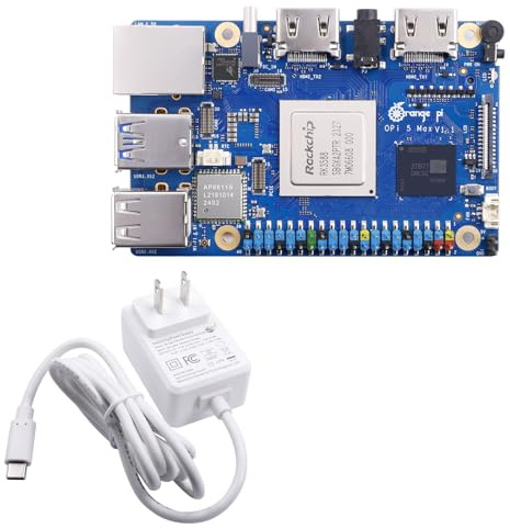 Orange Pi 5 Max 16GB RAM LPDDR5 Rockchip RK3588 Development Board, 8K Video Decoding 2.4GHz Frequency M.2 PCIE 2.5G LAN Orange Pi 5 MAX Single Board Computer