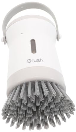 BAZEITFLOW Brosse Vaisselle avec Distributeur de Savon Transparent Brosse Cuisine Douce pour Casseroles Poêles et Éviers Nettoyage et Protège Ustensiles