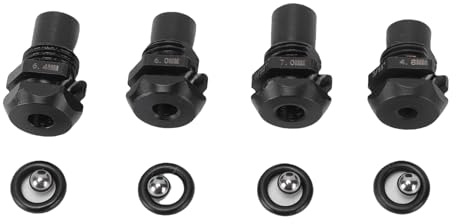 ACOGEDO Blind Rivet Tool Retention Nosepiece Rivet Tool Nozzle Gun Tip 4 Sizes 3/16in 7/32in 1/4in 9/32in Steel Retention Nose Pieces with Etched Size Markings for 2660 M18 Fuel