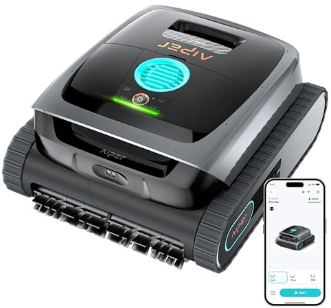 Aiper Scuba S3, Robot pulisci piscina adatto a piscine interrate, senza fili 18,1m³/h fino a 150m²