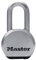 Master Lock M830EURDLH Candado Alta Seguridad, Llave, Acero Inoxidable, Exterior, Arco Largo, Adecuado para Portales, Garages, Sótanos
