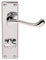 Carlisle Brass Victorian Scroll Lever On Backplate - Bathroom 57mm c/c - Polished Chrome - Includes a pair of handles & fixings