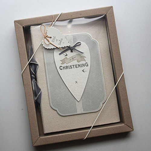 East of India Vintage Christening New Baby Photo Album