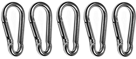 wellenshop 5 x Karabiner Haken 3 x 30 mm Edelstahl
