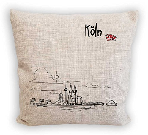 die stadtmeister Sofakissen ''Skyline Köln''