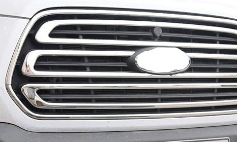 Florsol Chrom-Frontgrill- und Rahmenabdeckungs-Set für Transit MK8 Van [5-teilig]