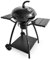 Barbacoa de carbón | Parrilla de jardín de metal con estantes funcionales | Barbacoas portátiles con asa y ruedas para un fácil ajuste (87 x 53 x 98)