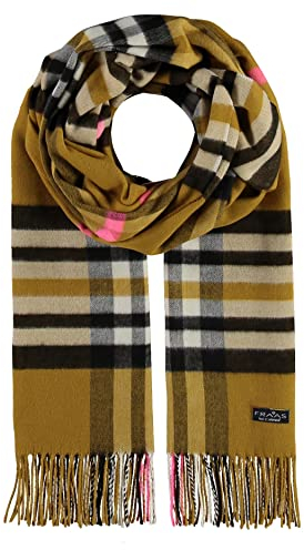 FRAAS Cashmink Schal 56 x 200 cm - Weicher als Kaschmir - Made in Germany - Schal kariert für Damen und Herren - Perfekt für Herbst und Winter Bronze