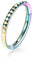 hengkaixuan 16G Regenbogen Nasenringe Septum Clicker 316L Chirurgisches Stahlsegment Helix Knorpel Ohrringe Creolen Daith Piercing Schmuck
