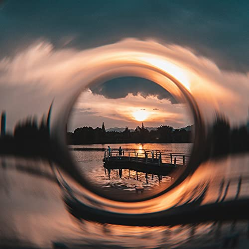 BITINBI Whirlpool Camera Effect Filters 77mm Glass Prism,Special Effects Prism Lens Variable of Subjects SLR Photography Accessories by