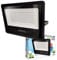 Projecteur LED Extérieur Forte Luminosité IP66 Jardin Terrasse Parking Cours (Blanc Froid 6000K, 1x 200W)