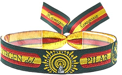BDM Pulsera de la Virgen Pilar y el escudo de la Guardia Civil para mujer y hombre, ajustable.
