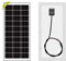 Newpowa Panel solar monocristalino de 10 W, 12 V, mini energía solar para aficionados, balcony, piscina, calefacción y otros sistemas de carga solar
